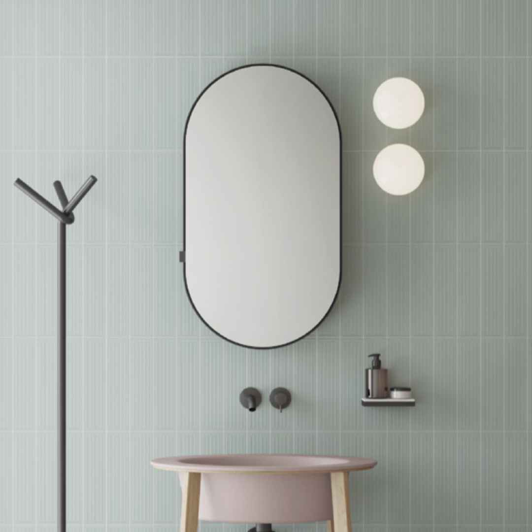 Oblong Mirror - Gold