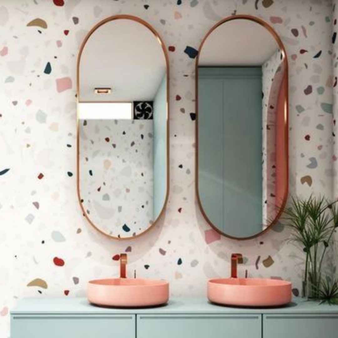 Metal Arch Mirror - Black