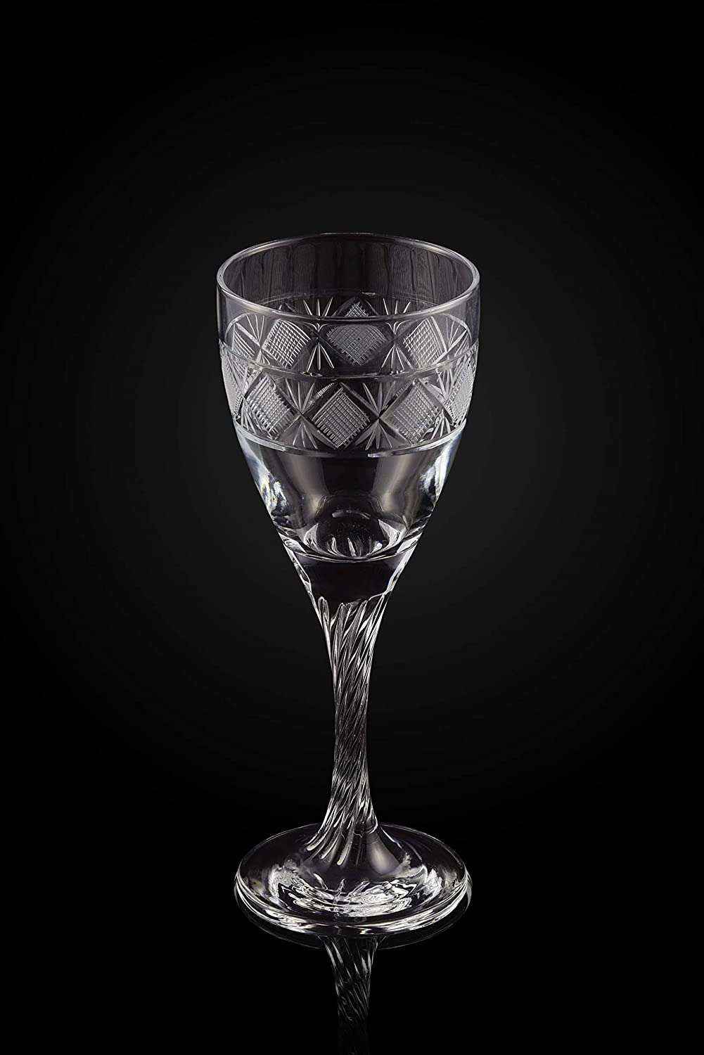 Hand Cut Design Romantic Wine Glass