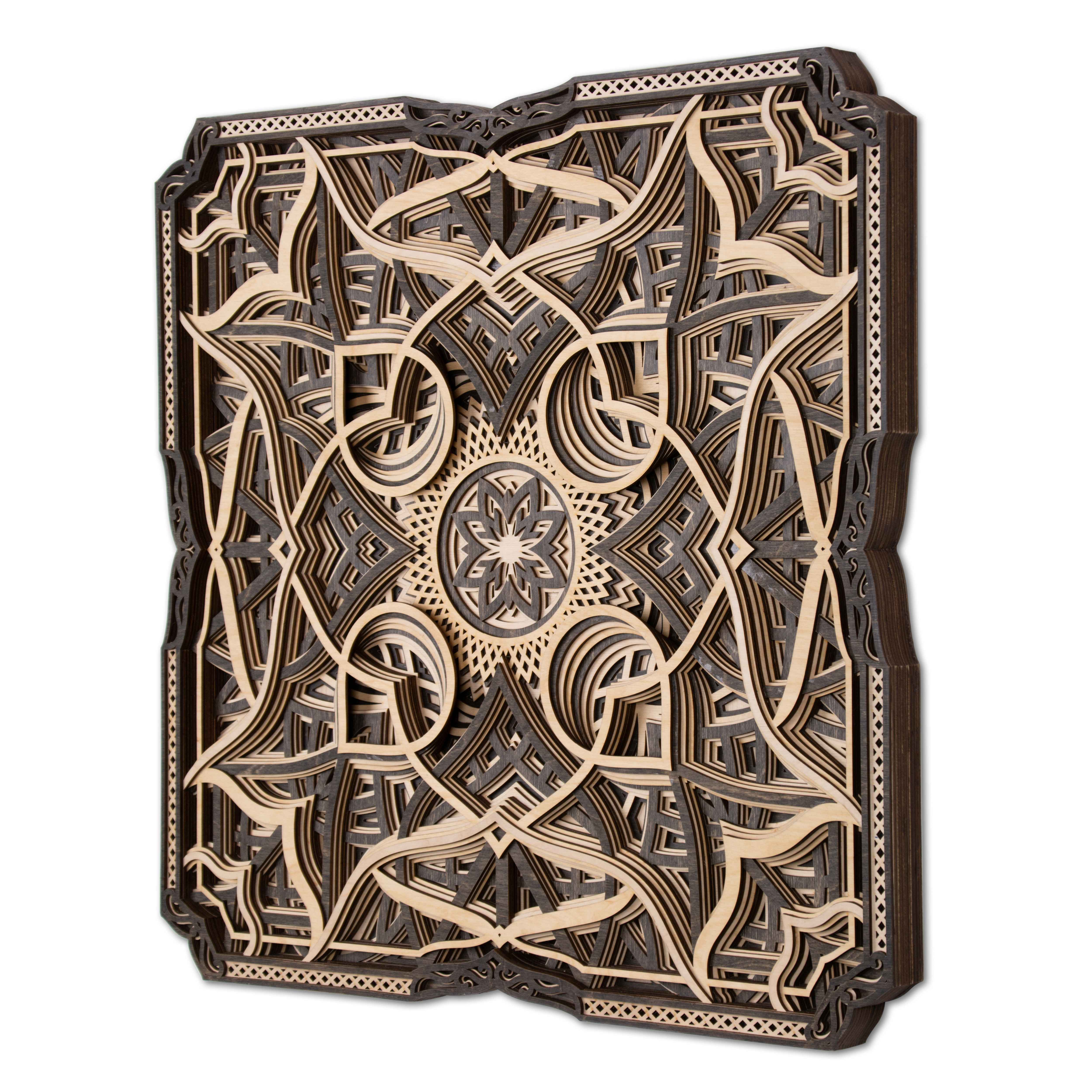 Colorful Princess Face Multi Layer Mandala