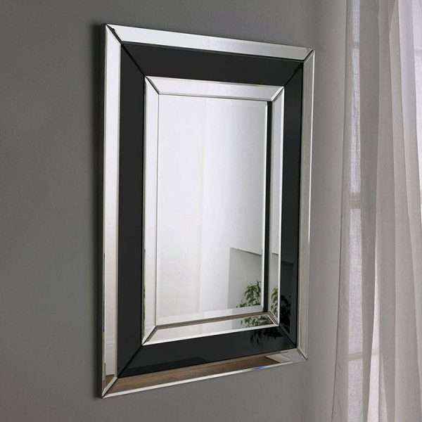 Accent Rectangle Circular Mirror