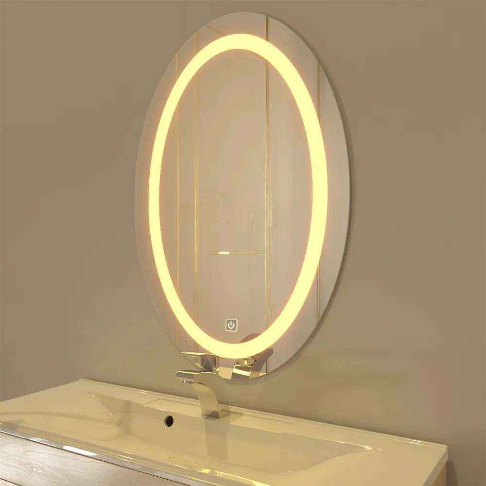 Curved Washroom Mirror for Wash Basin