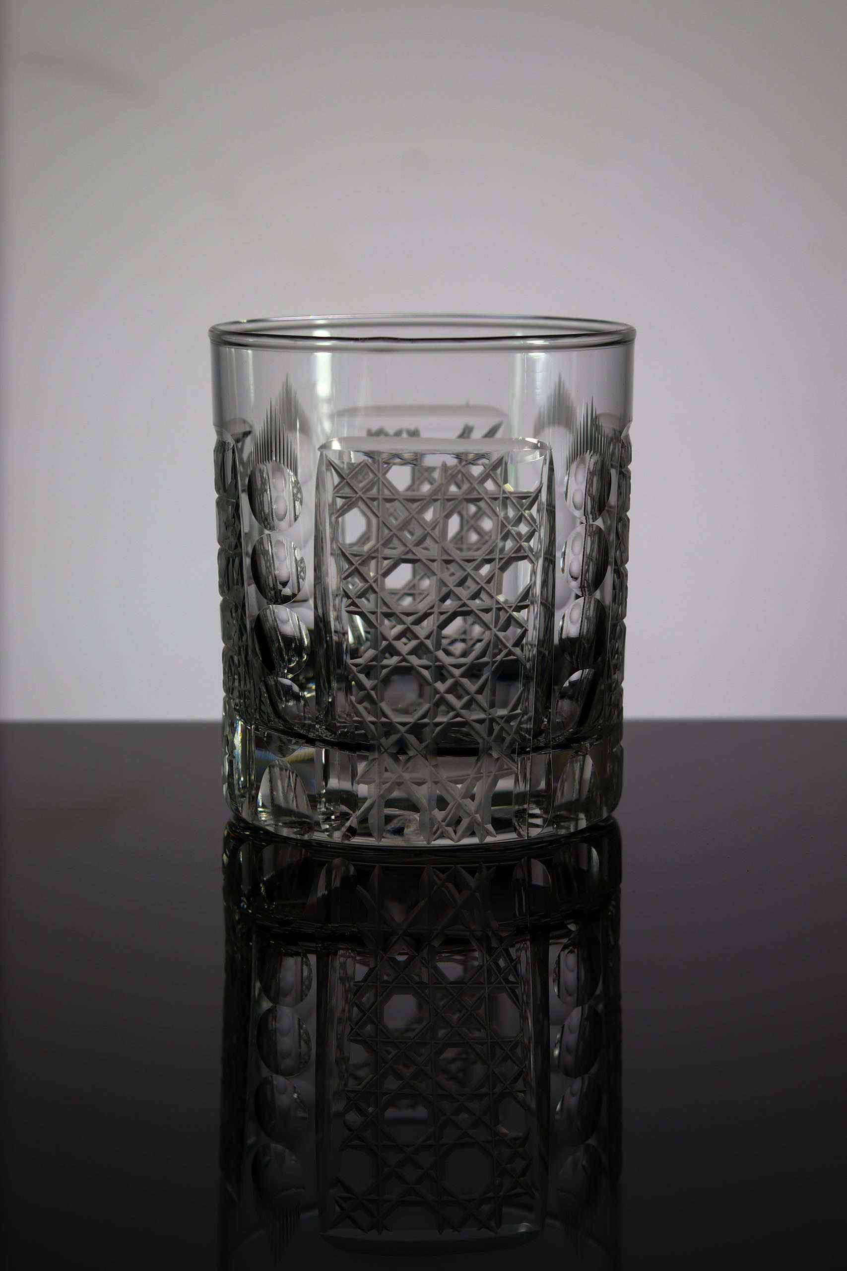 On the Edge Crystal Whiskey Glass