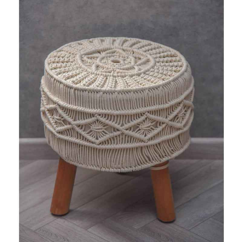 Kaahira Macrame Stool