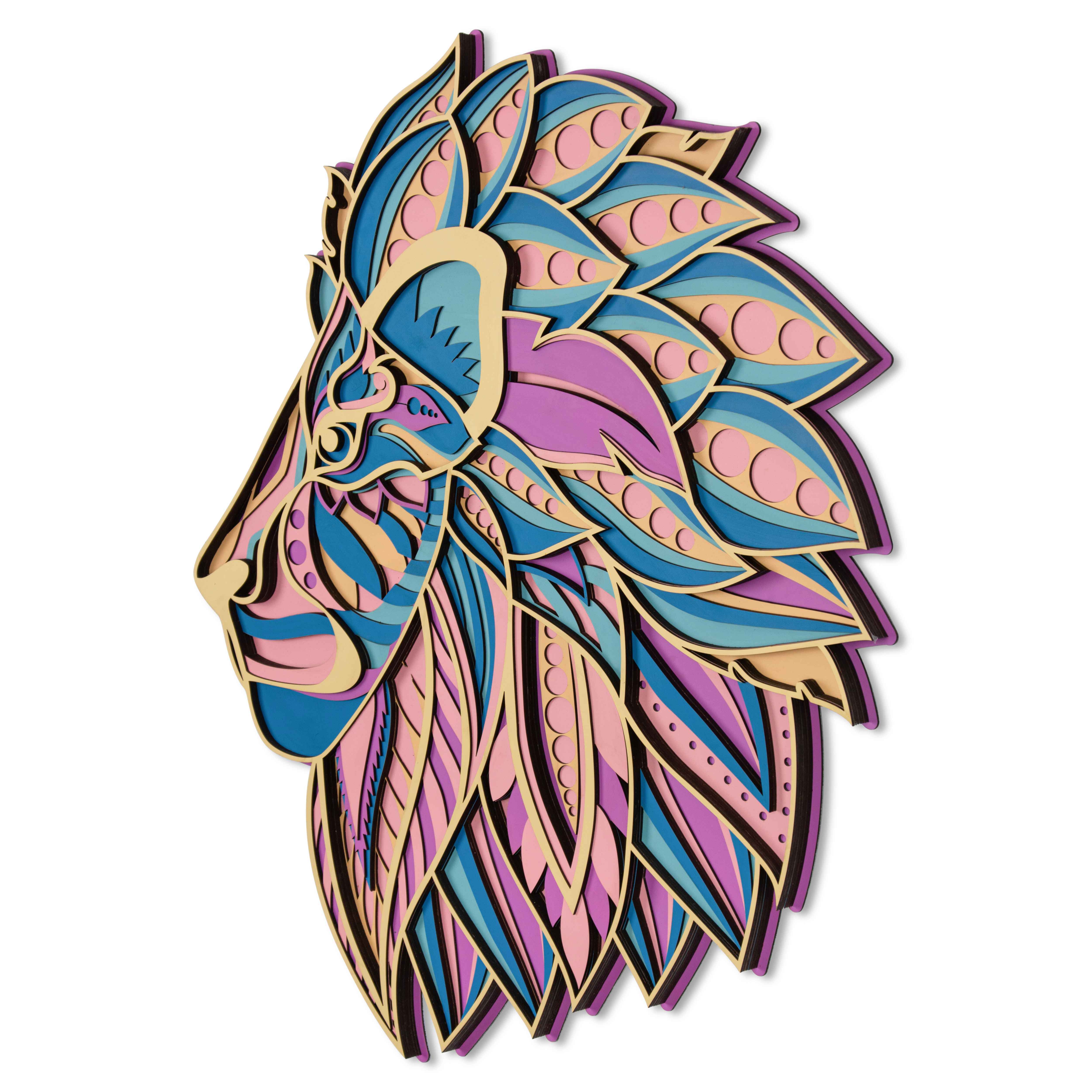 Colorful Princess Face Multi Layer Mandala