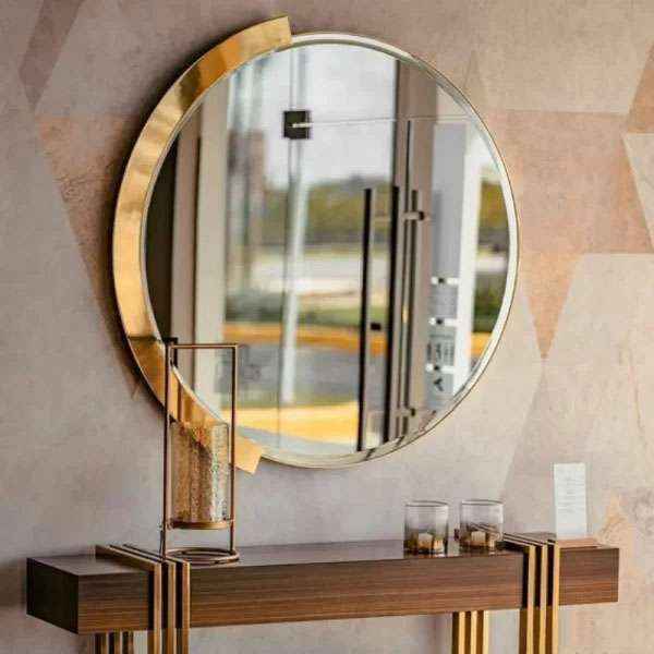 White Wood Wall Mirror
