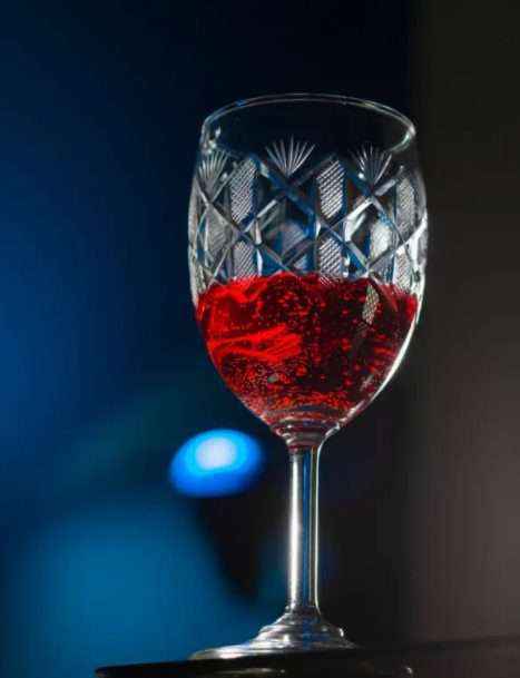 Galaxy Design Crystal Wine Glass