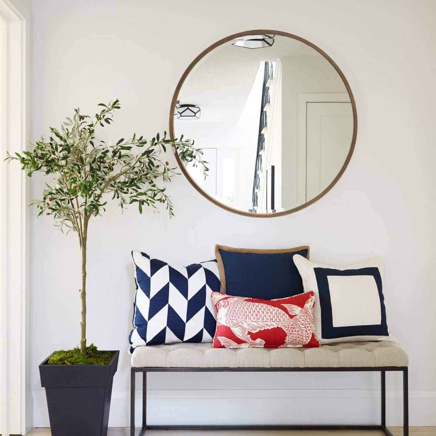Brown Eclipse Wall Mirror
