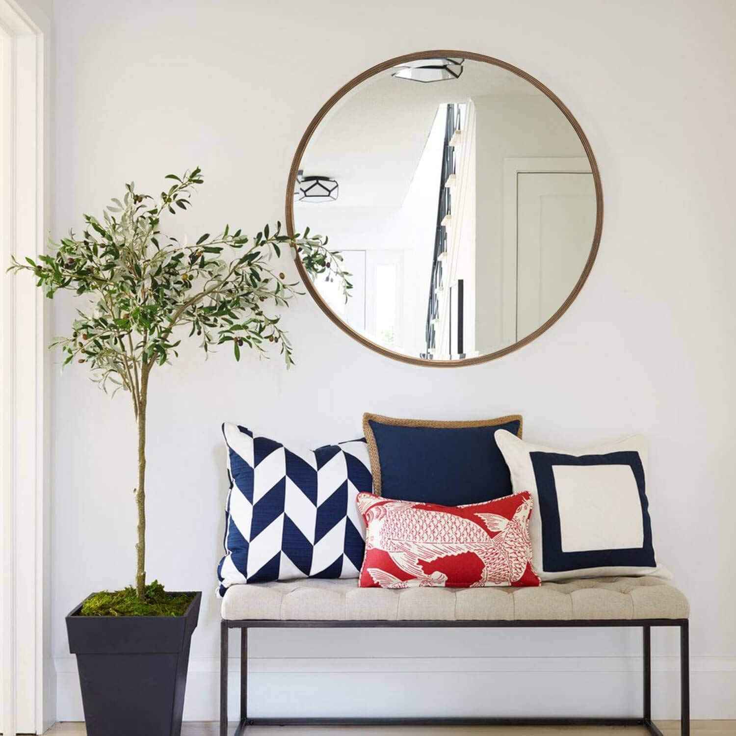 Modern Glam Decor Wall Mirror