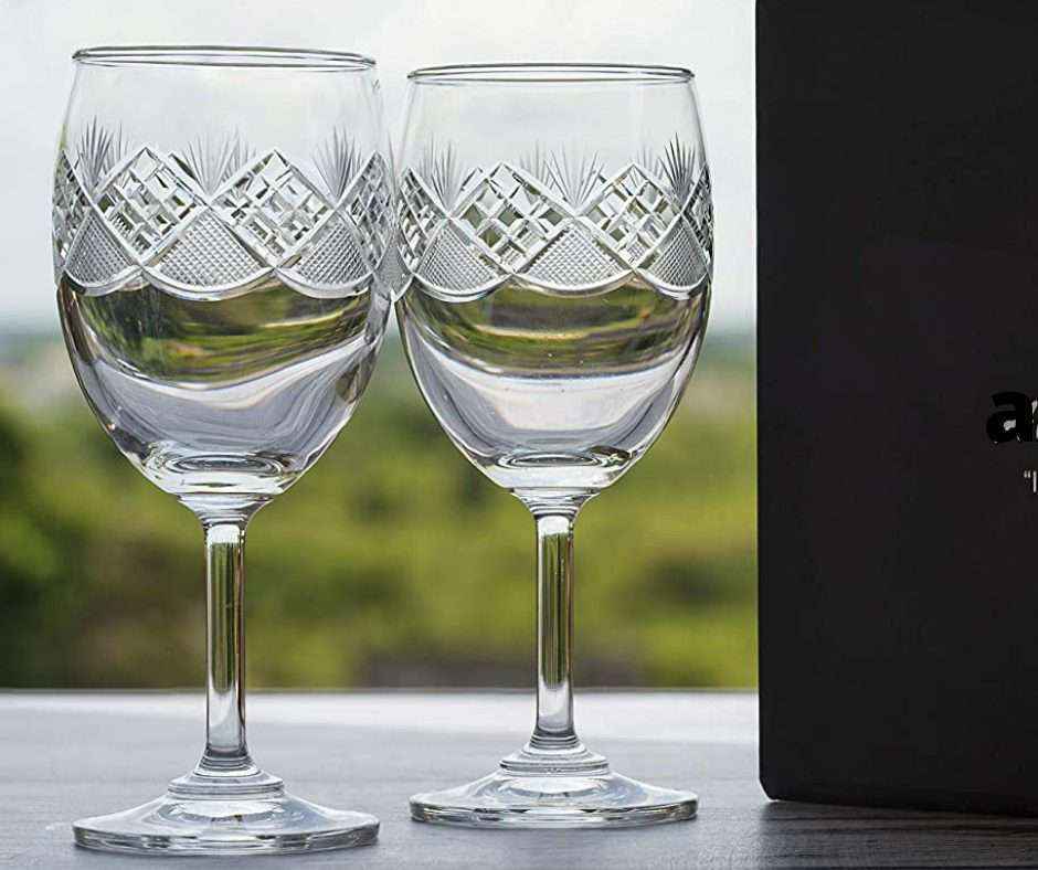 Hand Cut Design Romantic Wine Glass