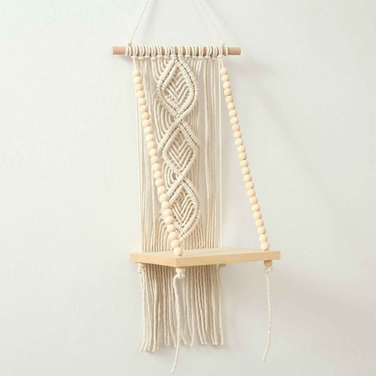 Kaahira Single Seater Stong Luxurious Handwoven Swing Chair in White Color