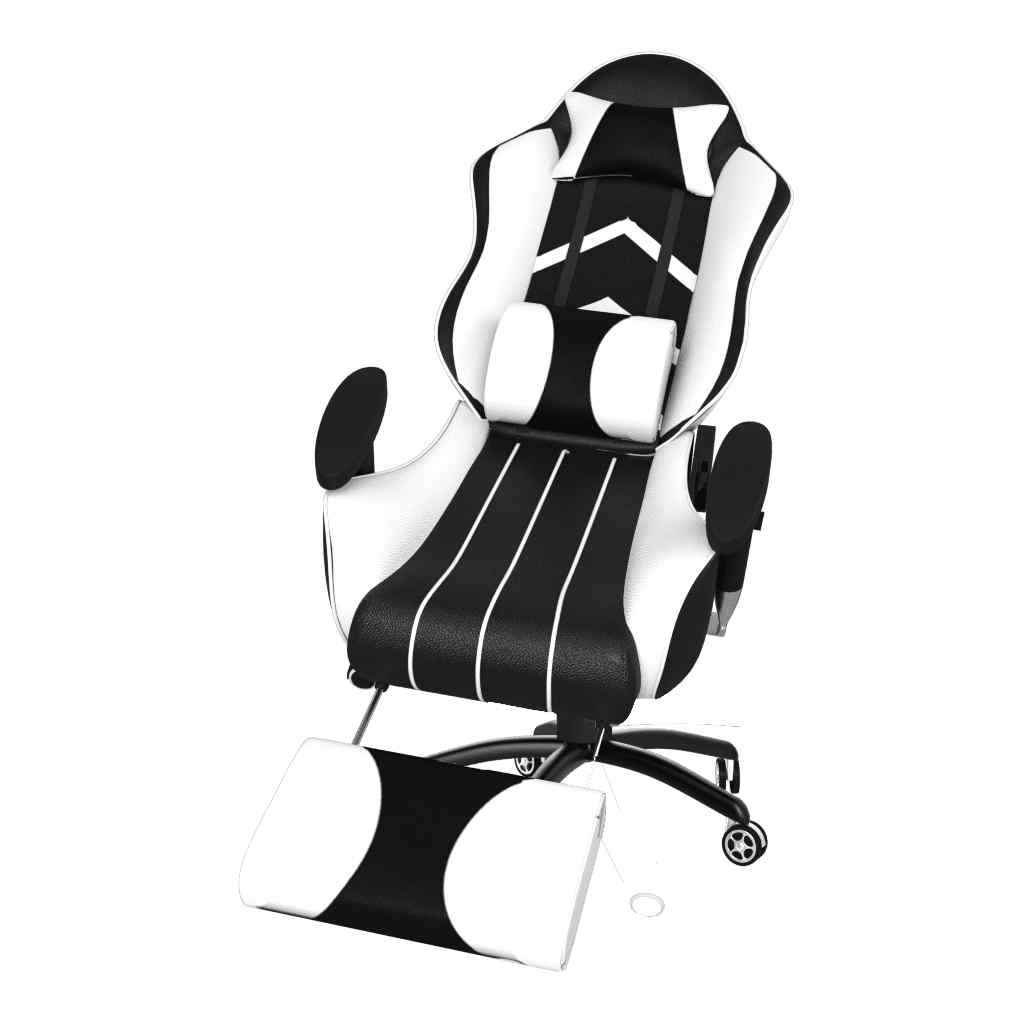 ASE Gaming Gold Series Gaming Chair With Footrest (Full Black)