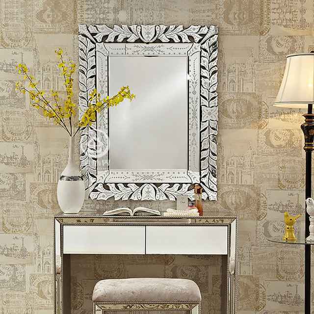 Rectangle Vintage Wall Venetian Mirror
