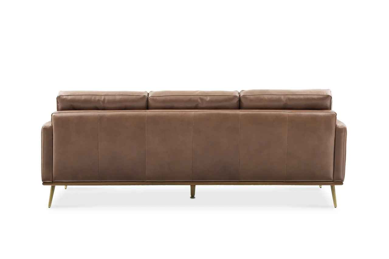 Isaac Leather Reversible Sectional Sofa