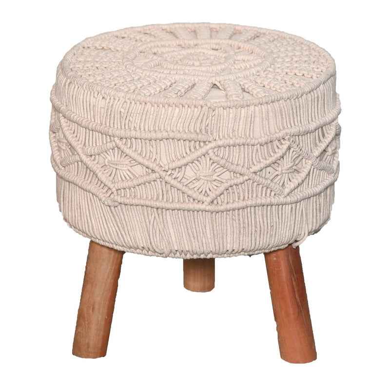 Kaahira Macrame Stool