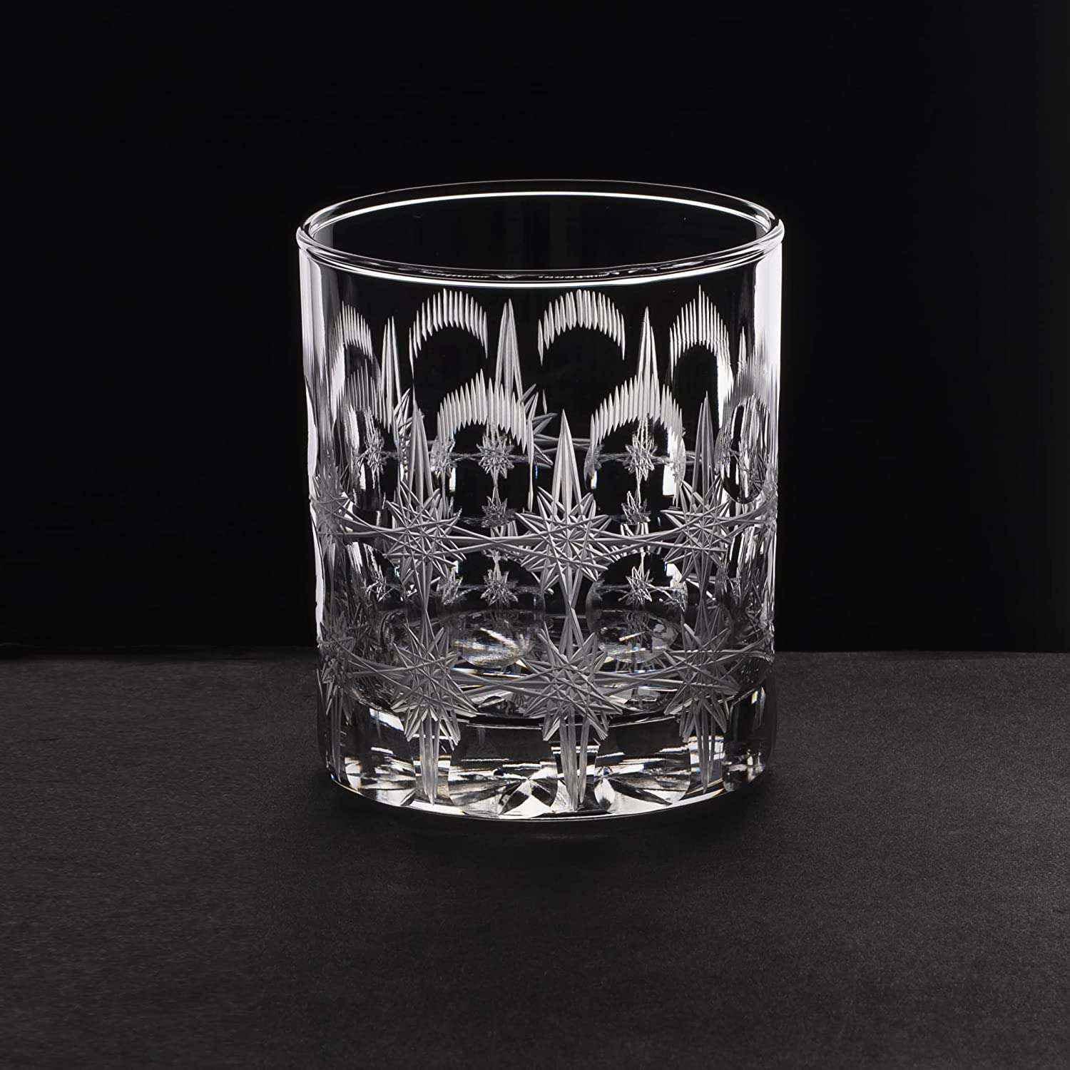Bubble Design Crystal Wine Glasses