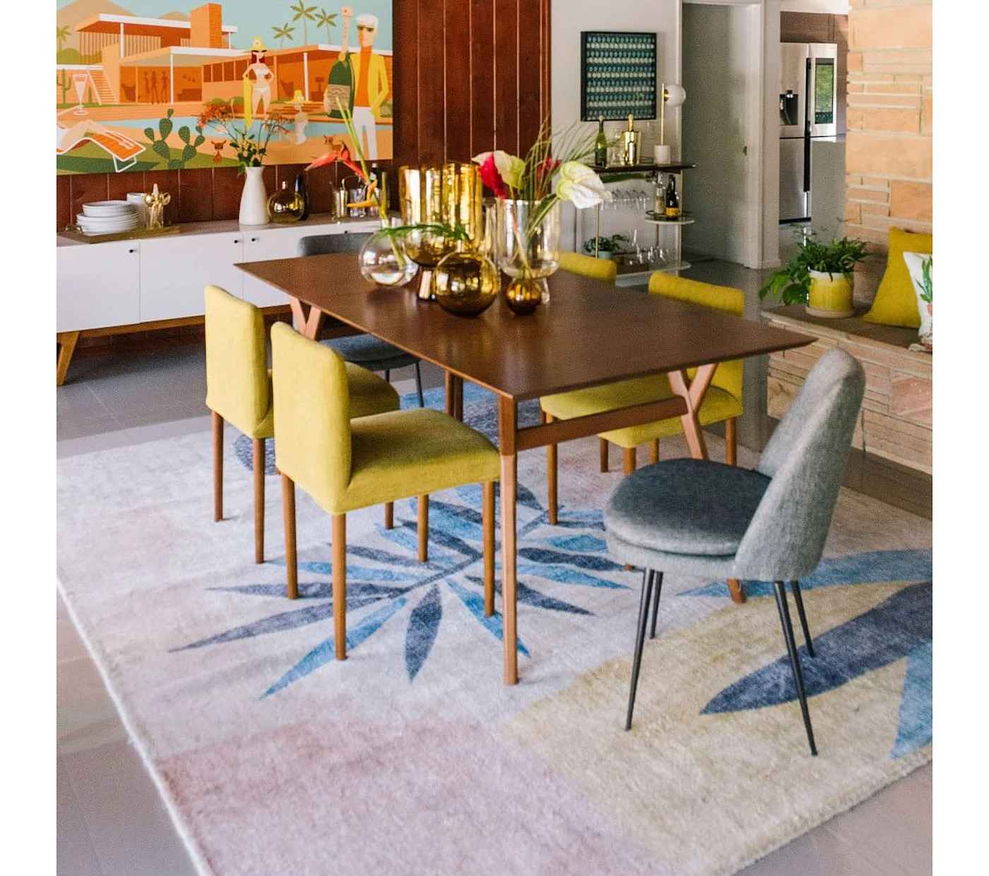 Id-Century Expandable Dining Table