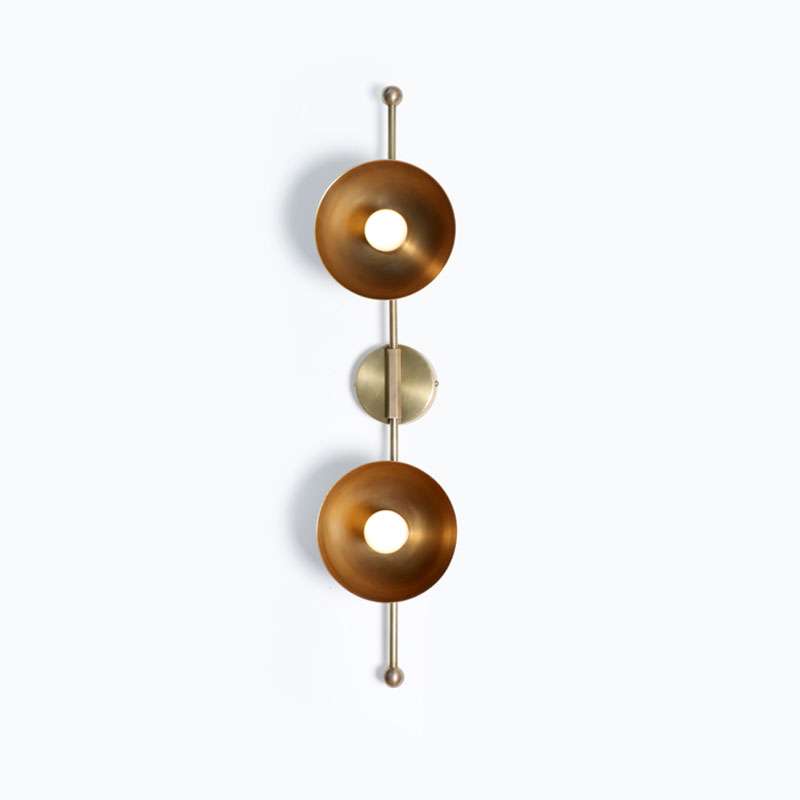 MOD WALL SCONCE BRASS DOME