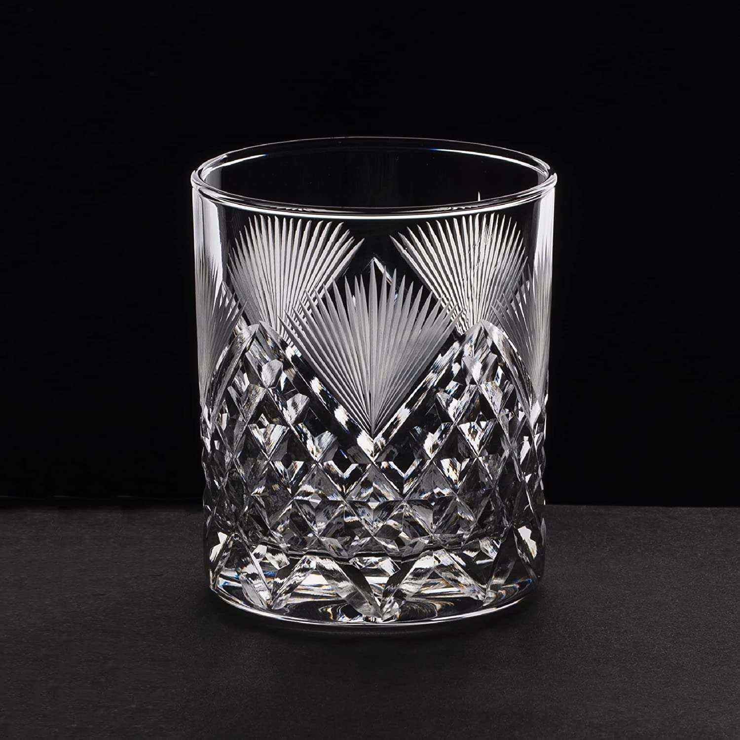 On the Edge Crystal Whiskey Glass