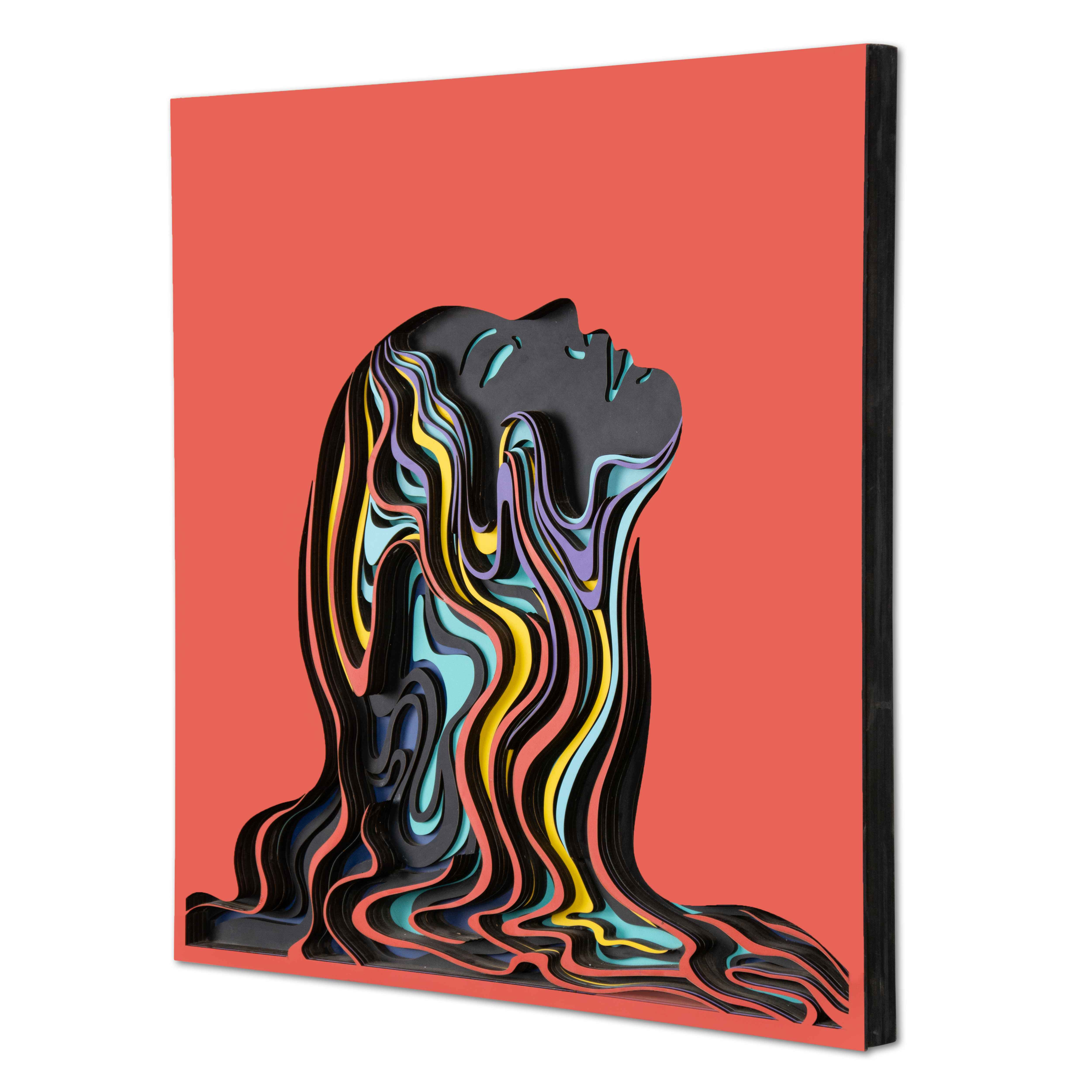 Colorful Princess Face Multi Layer Mandala