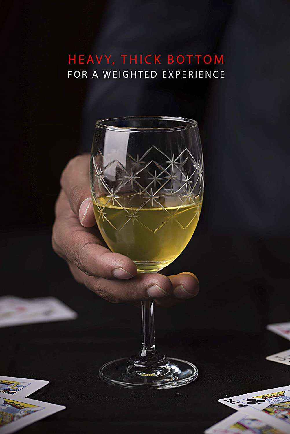 Hand Cut Design Romantic Wine Glass