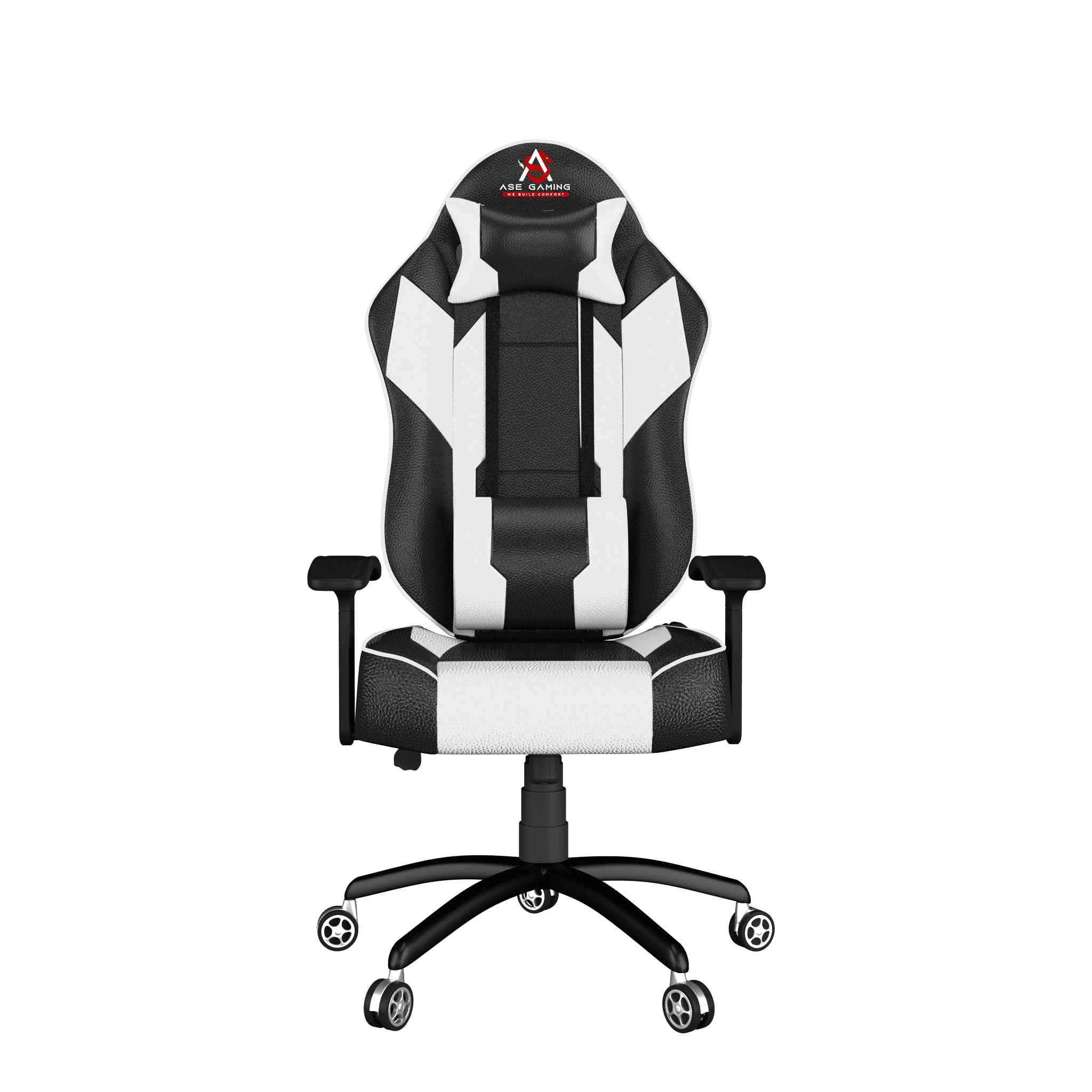 ASE Gaming Modern Series Gaming Chair (White & Black)