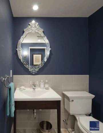 Accent Modern & Beveled Oval Mirror
