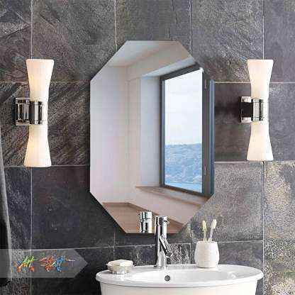 Accent Sideway Black Bathroom Mirror
