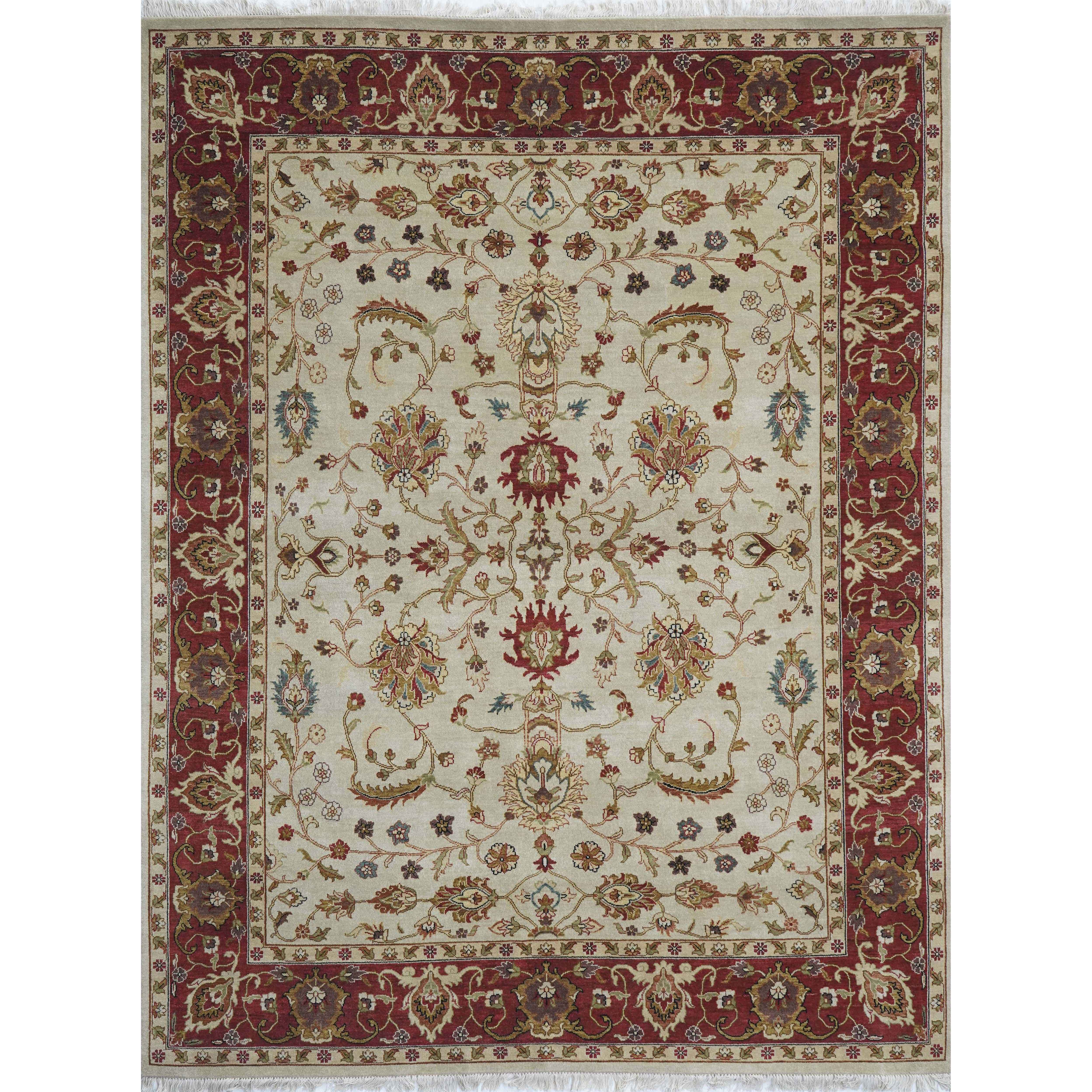 MULTICOLOR DIAMOND ON CREAM RUG