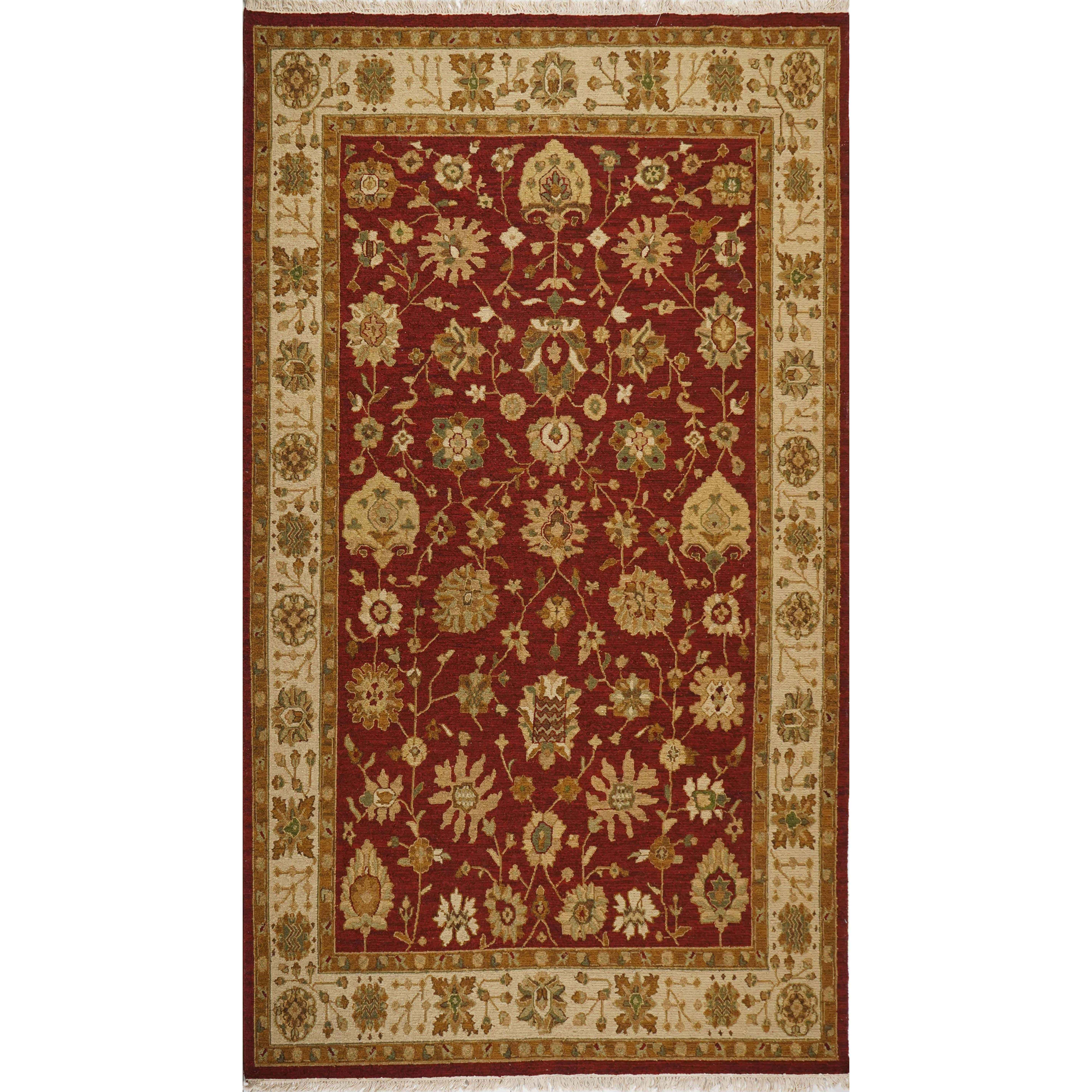 CREAM & BROWN SPIDER WEAVE RUG