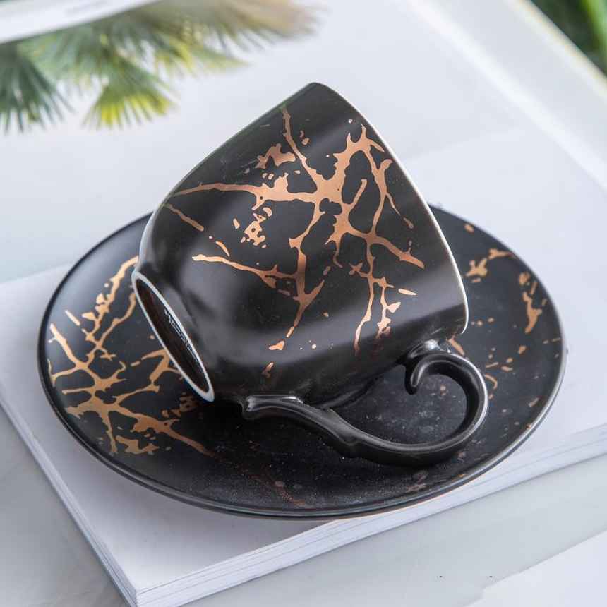 Esmira Golden Polka Dots Ceramic Teapot