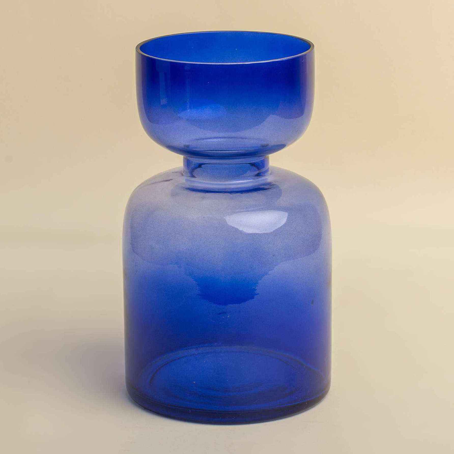 Cobalt Blue Coloured Vase Set of 2