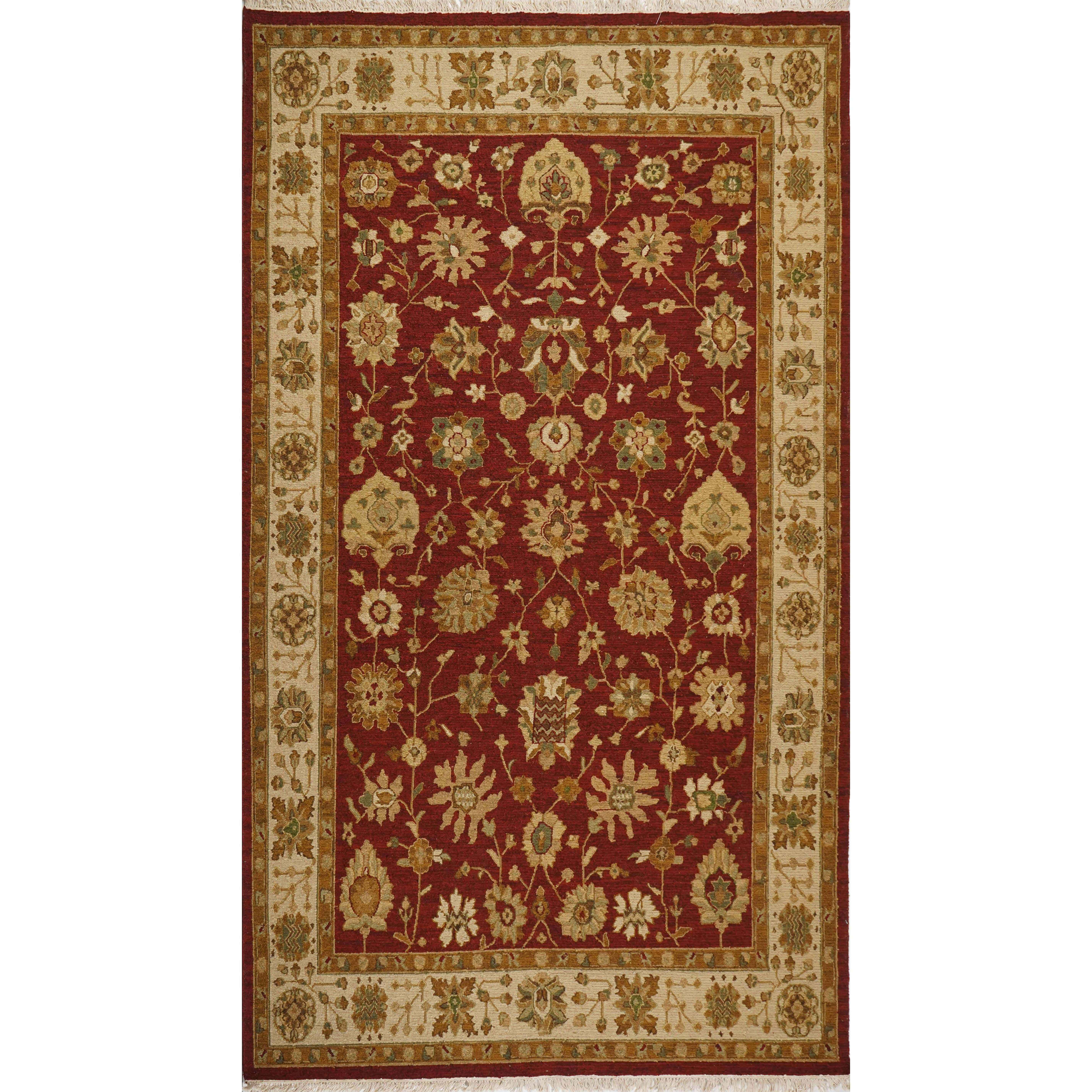 CREAM & BROWN SPIDER WEAVE RUG