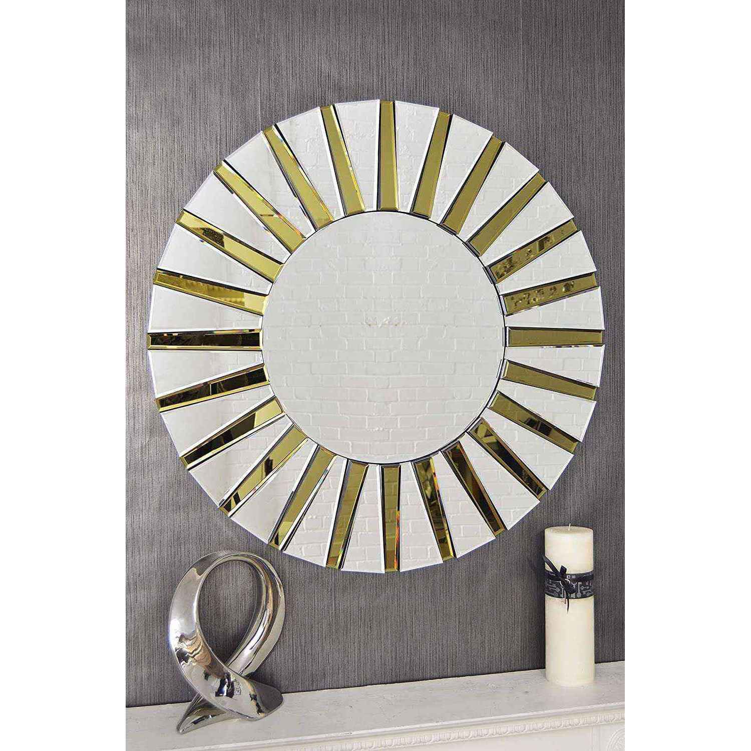 Accent Modern & Beveled Oval Mirror
