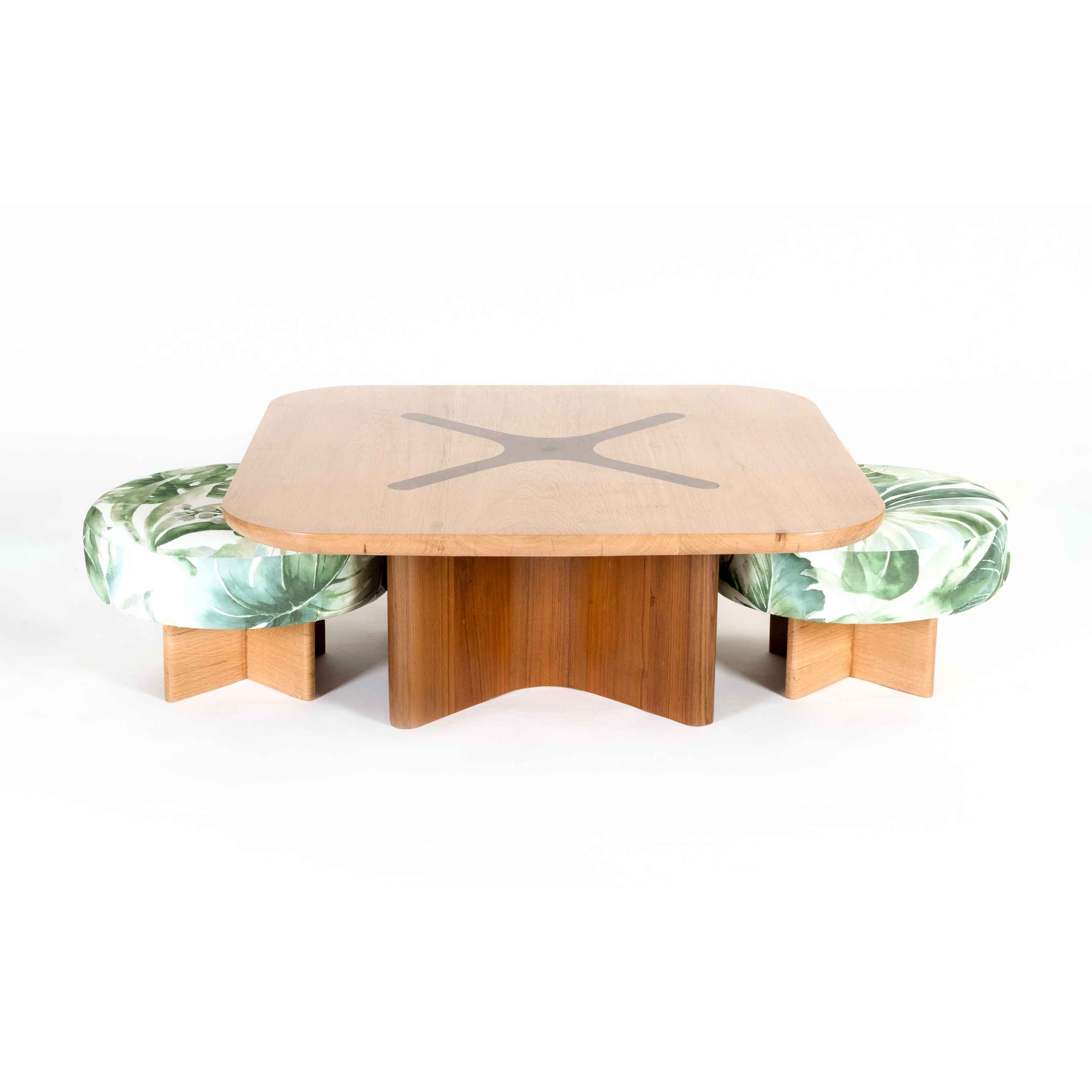 Metallic Berries Floor Table / Chowki
