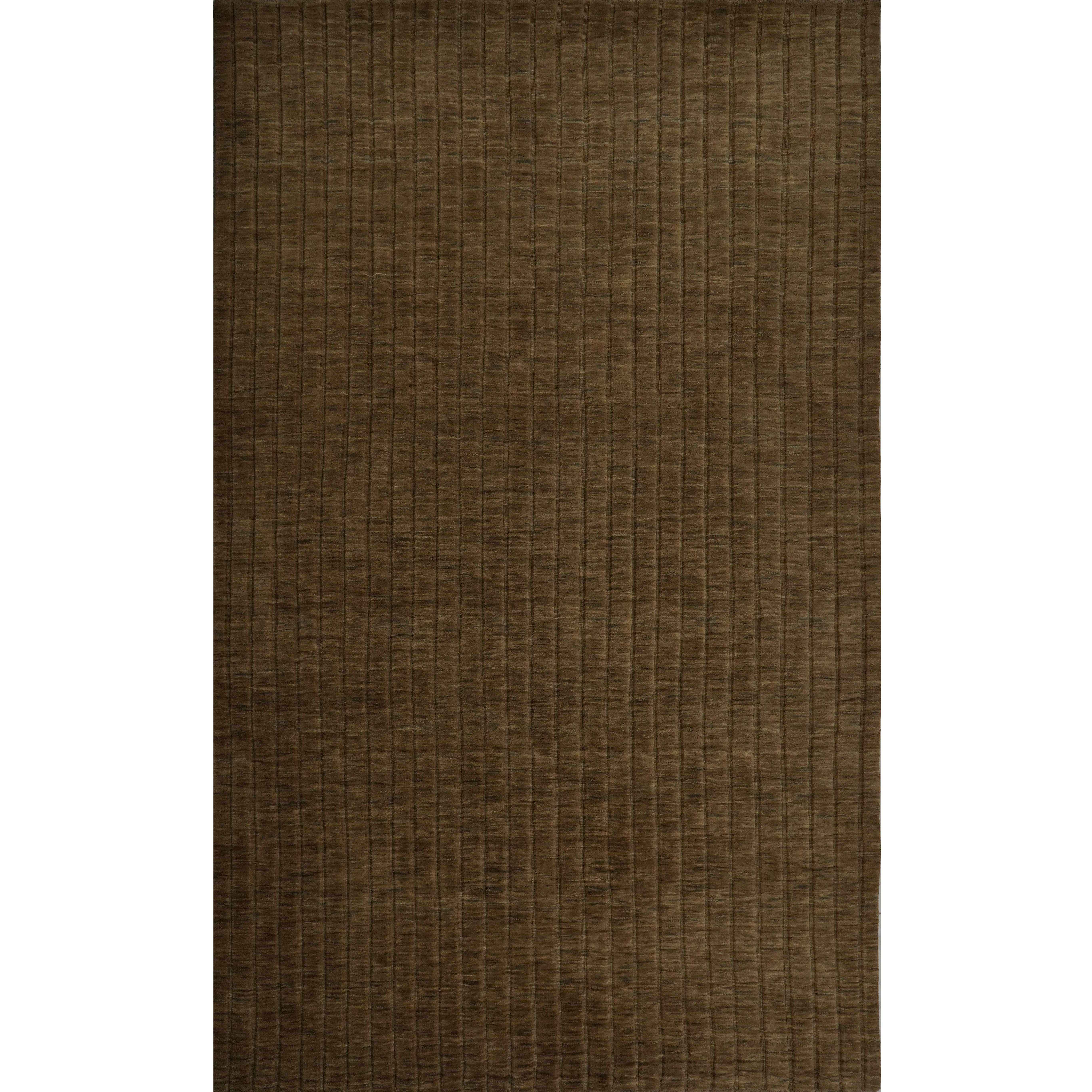 CREAM & BROWN SPIDER WEAVE RUG