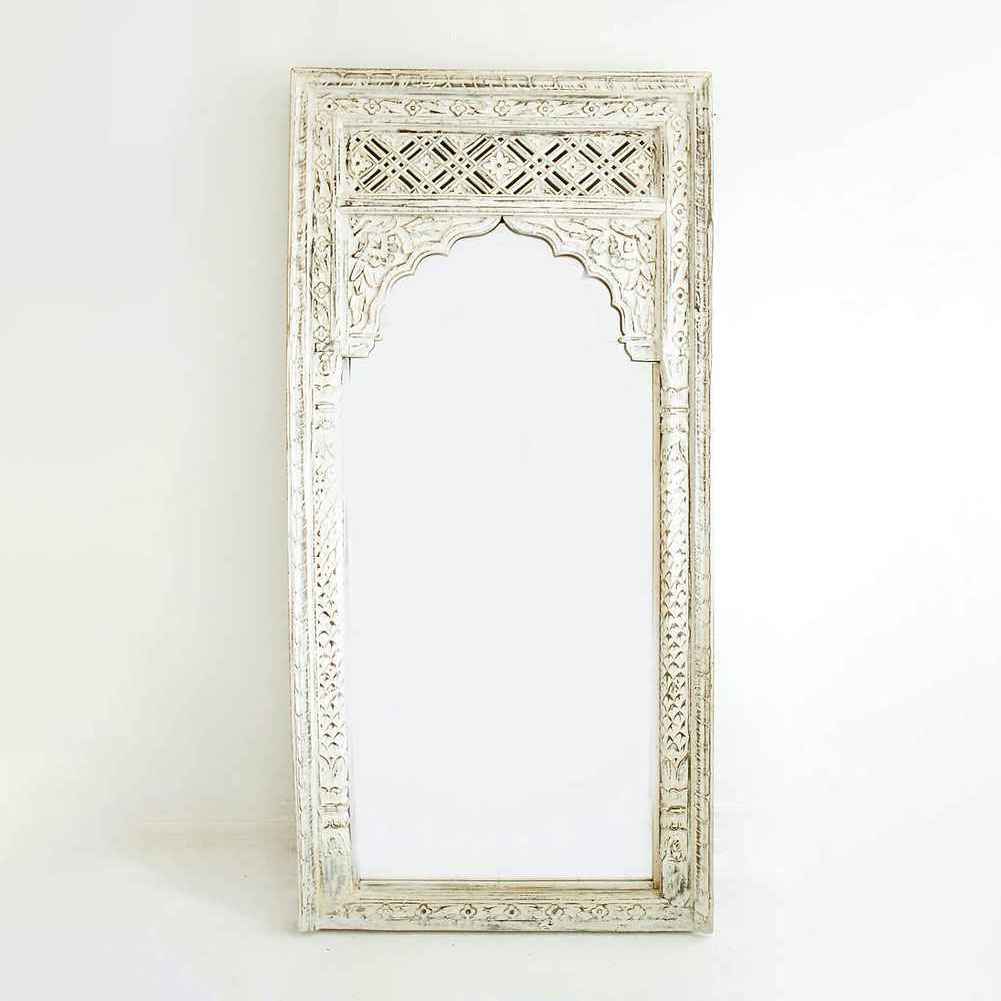 The Mehrab White Jaali Mirror