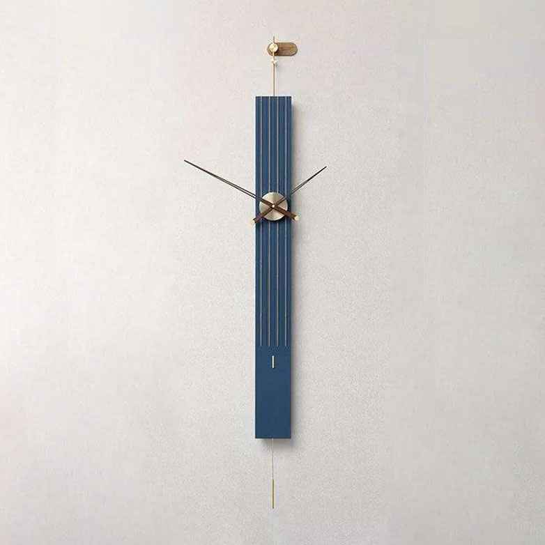 Minimalist Blue Wall Clock