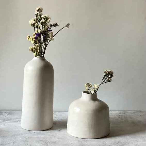 Lilac Coloured Vase Set of 2