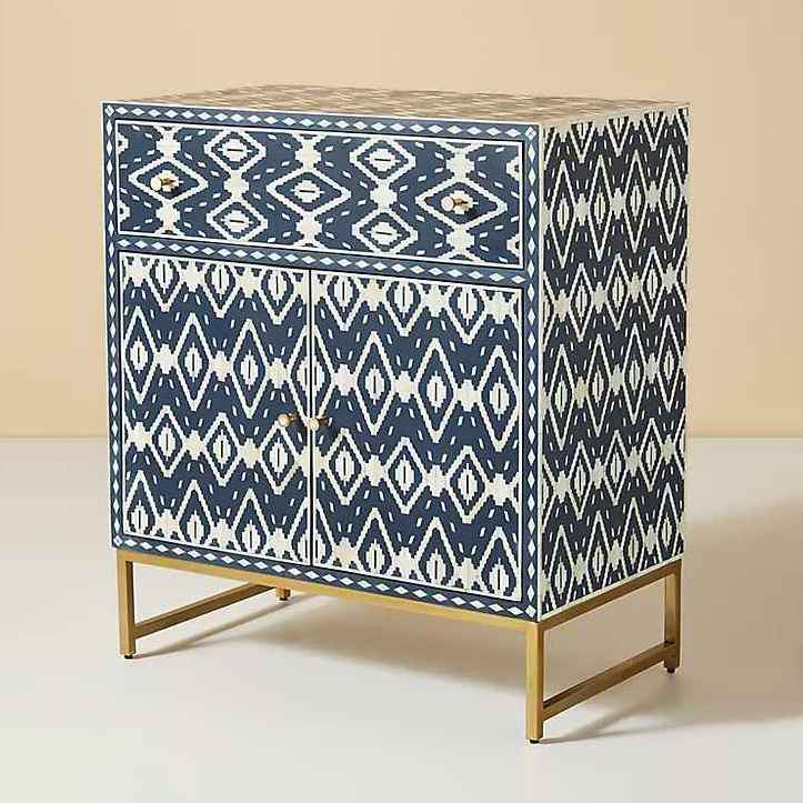 The Varahi Mother of Pearl Side Table