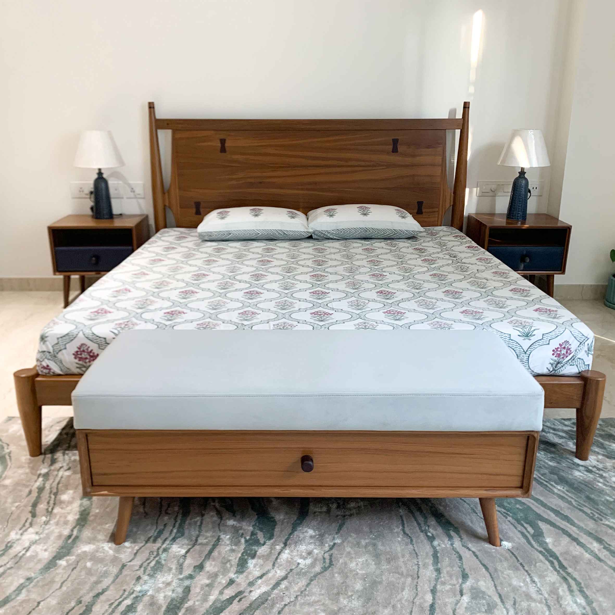 Mid Century Bed Bench