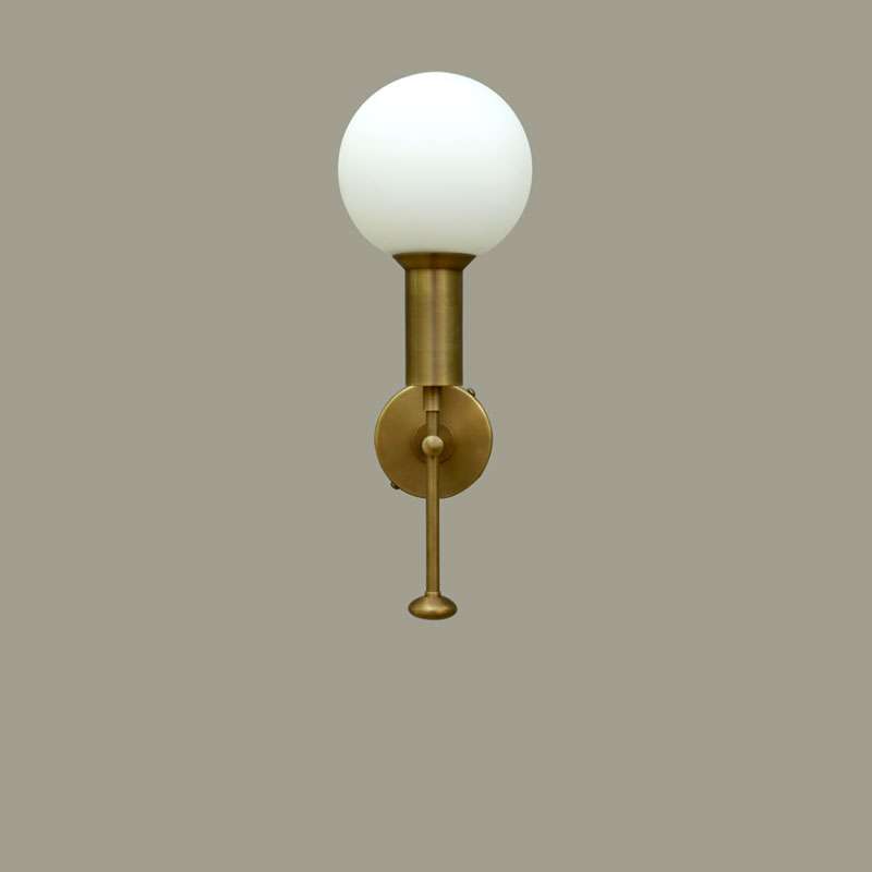 MOD WALL SCONCE BRASS DOME