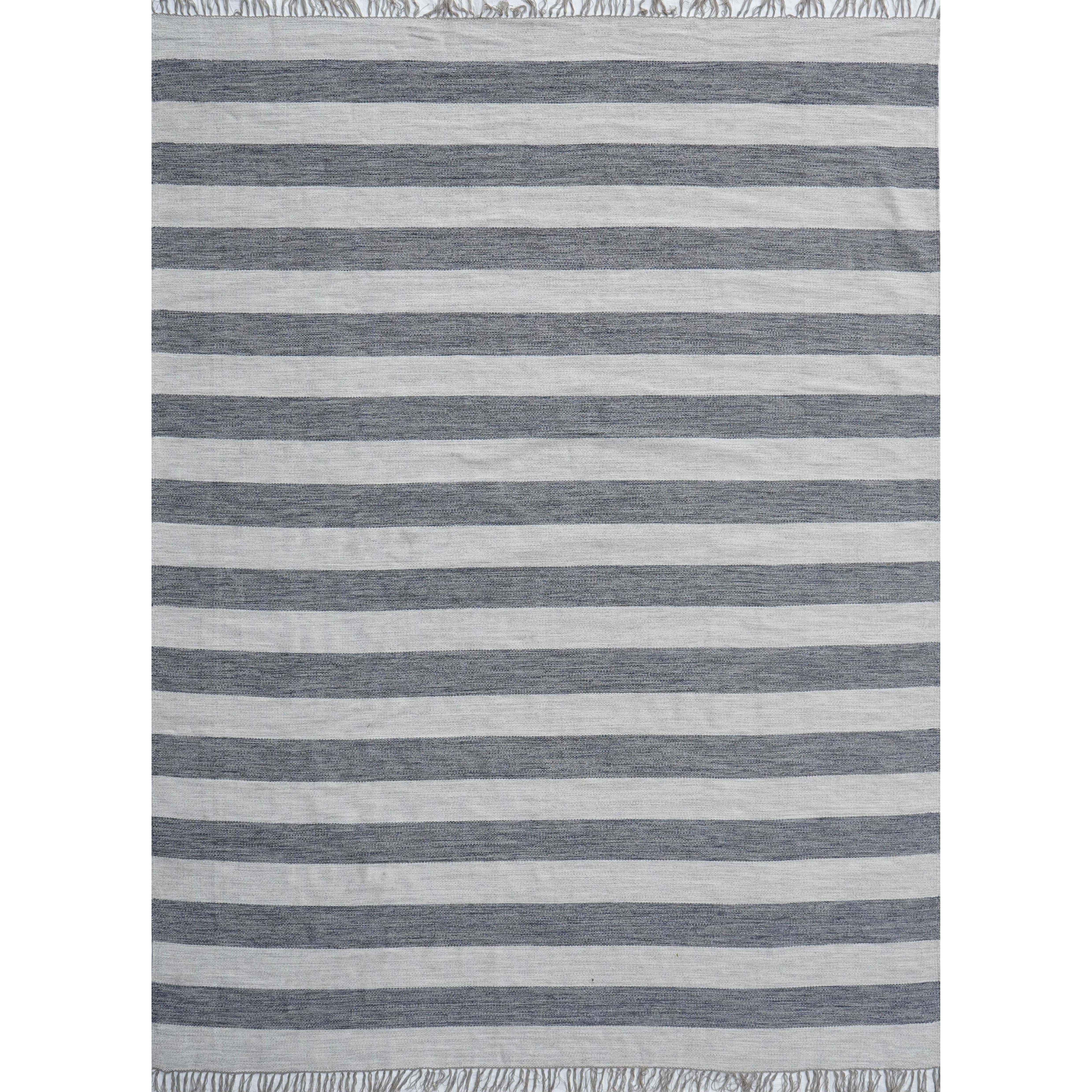 CREAM & BROWN SPIDER WEAVE RUG