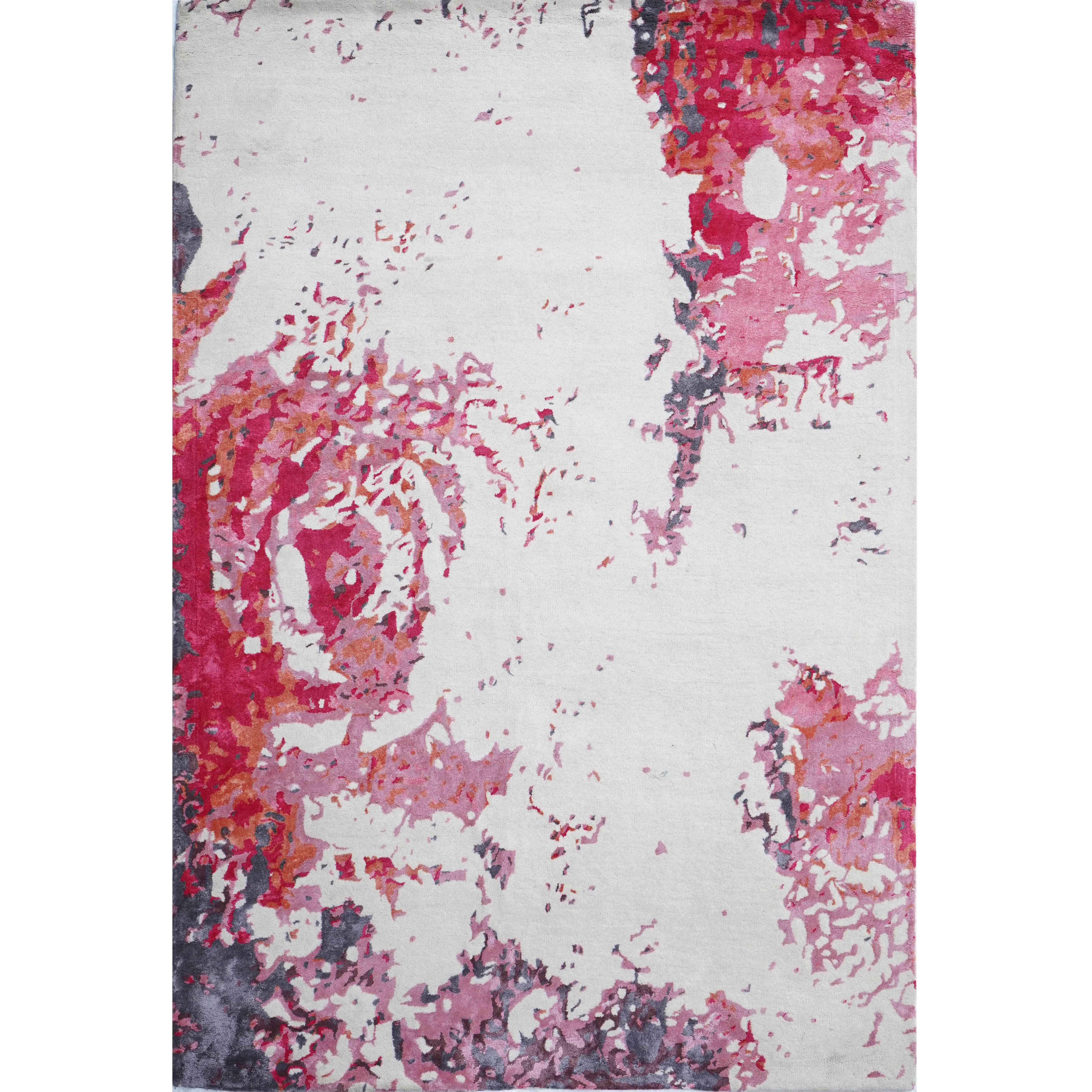 CREAM & BROWN SPIDER WEAVE RUG