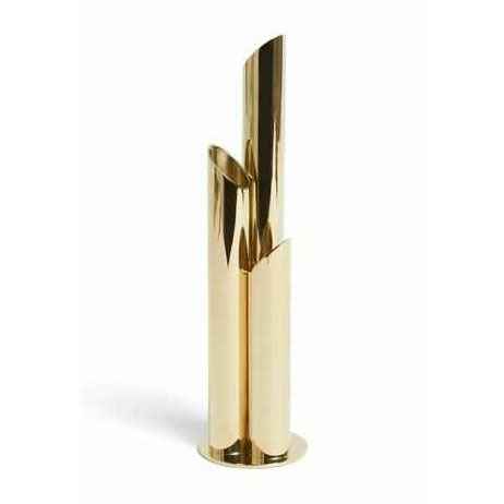 Midnight Gold Cylindrical Floor Planter