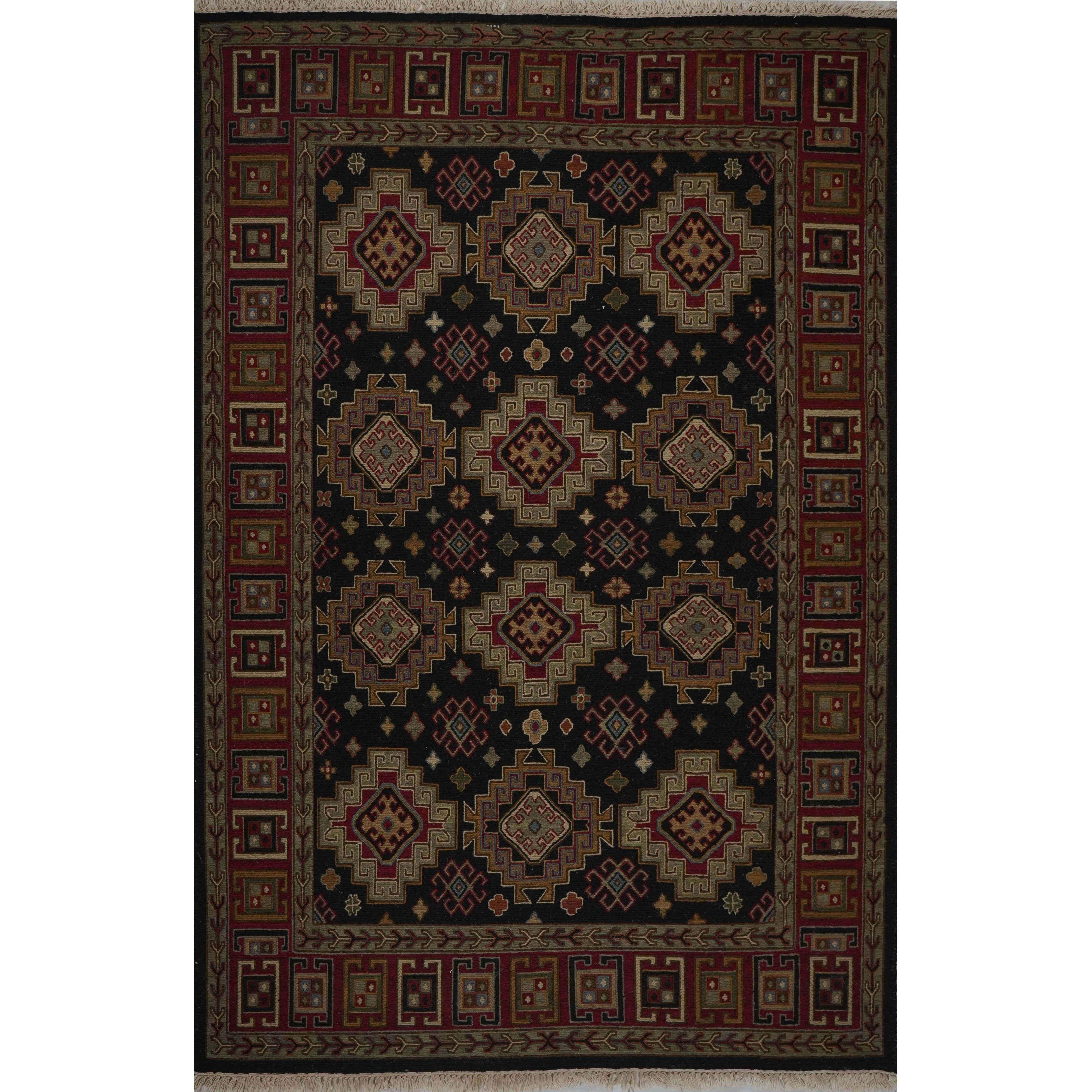 CREAM & BROWN SPIDER WEAVE RUG