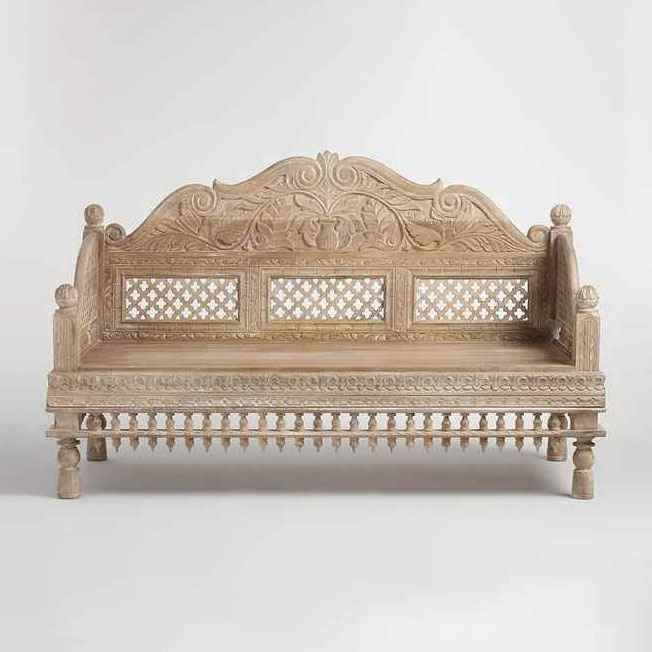 The Phool Natural Rustic Wood Console