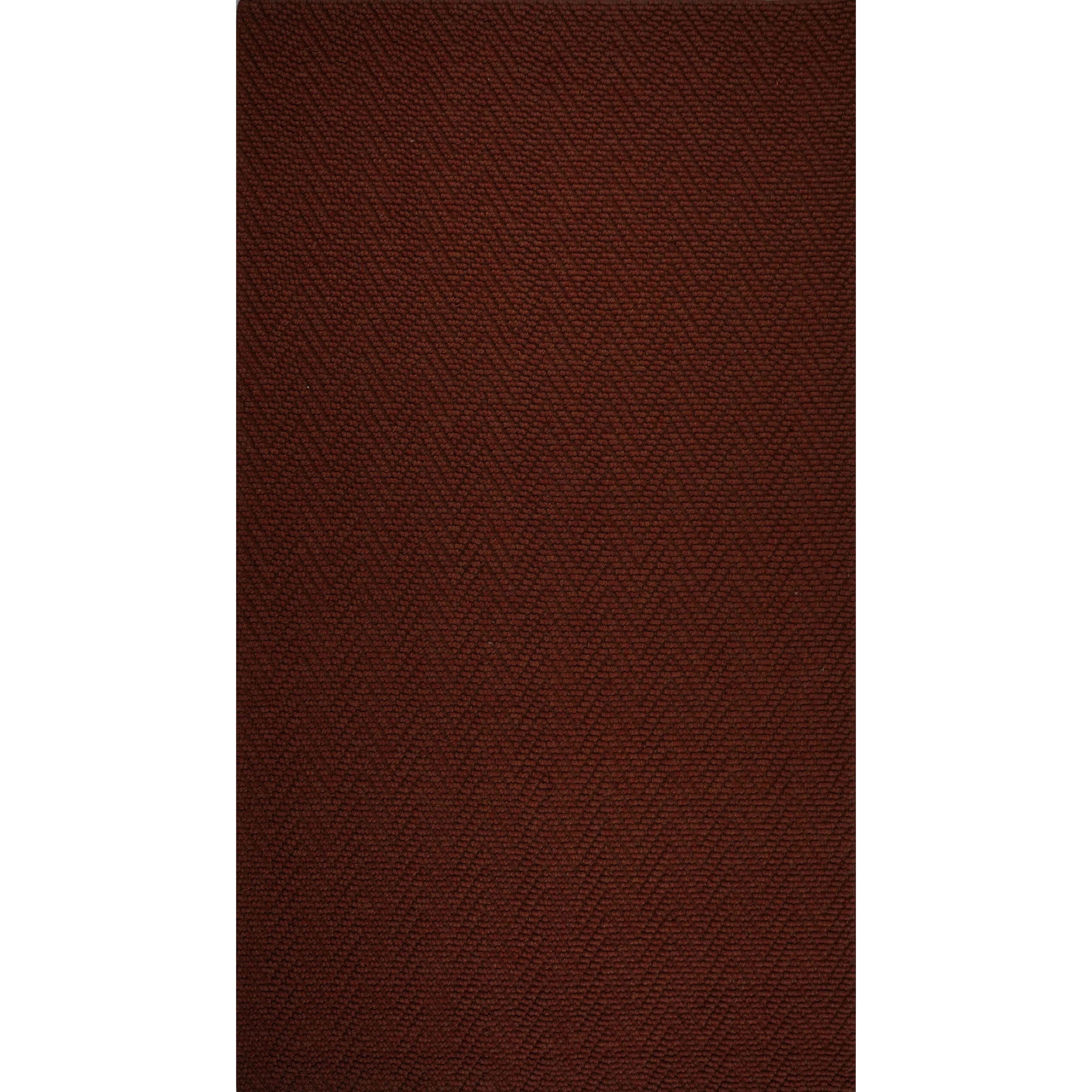 CREAM & BROWN SPIDER WEAVE RUG