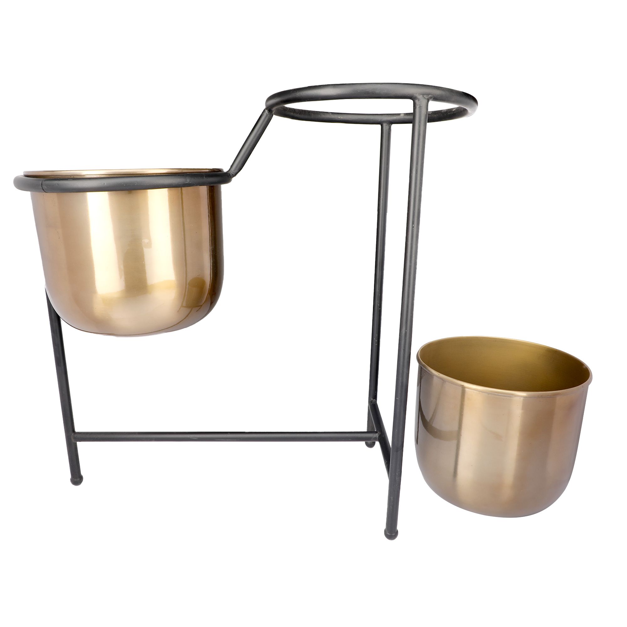 Dual Indoor Planter Pot with Stand