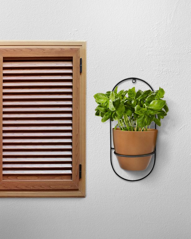 Glass Copper Metal Desk Planter Pot